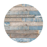 Lofaris Blue Wood Decoration Round Baby Shower Backdrop For Boy